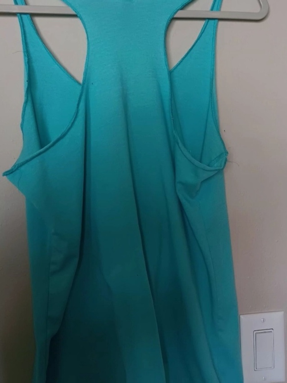 Women’s Sleeveless Racerback Tank in Aqua Blue